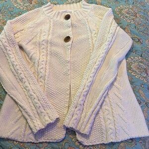 Jones New York cable knit sweater cardigan
